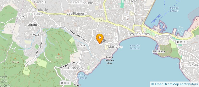 localisation de l'entreprise LES LETTRES DE L UNIVERS  LA SEYNE-SUR-MER