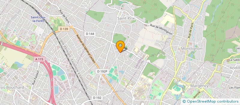 localisation de l'entreprise LES LEUS à SAINT-PRIX