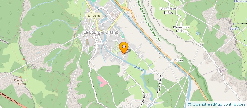 localisation de l'entreprise LES LEVANNA  LES DEUX ALPES