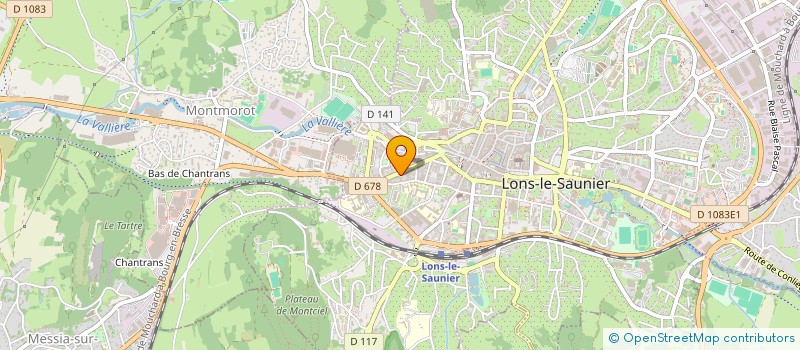 localisation de l'entreprise LES LEVEES  LONS-LE-SAUNIER