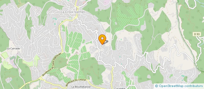 localisation de l'entreprise LES LEZARDS  LA CROIX-VALMER