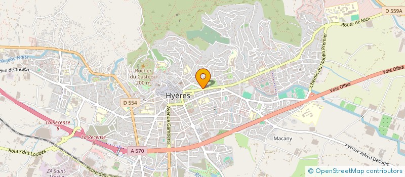 localisation de l'entreprise LES LEZARDS à HYERES