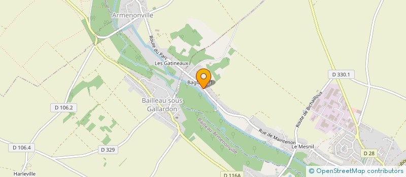 localisation de l'entreprise LES LEZARDS DE LA VOISE à GALLARDON