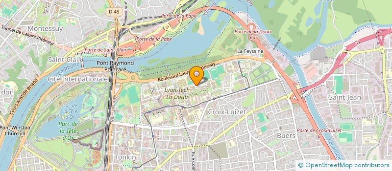 localisation de l'entreprise LES LEZARTS - ASSOCIATION DES ARTS-PLASTIQUE DE L'INSA DE LYON à VILLEURBANNE