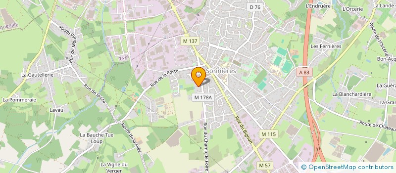 localisation de l'entreprise LES LI-NET  LES SORINIERES