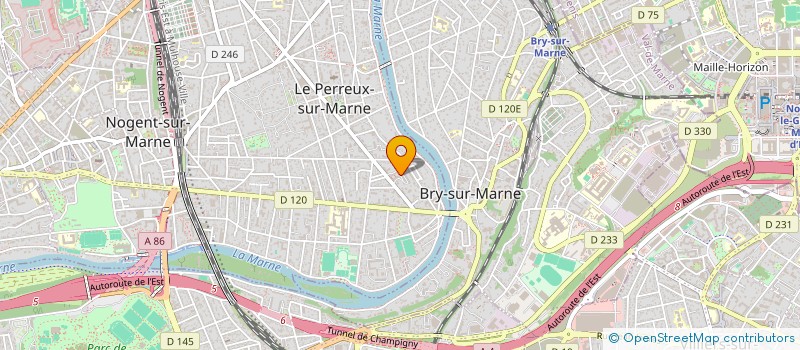localisation de l'entreprise LES LIBELLULES  LE PERREUX-SUR-MARNE