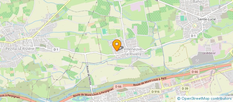 localisation de l'entreprise LES LIBELLULES  VILLENEUVE-LA-RIVIERE