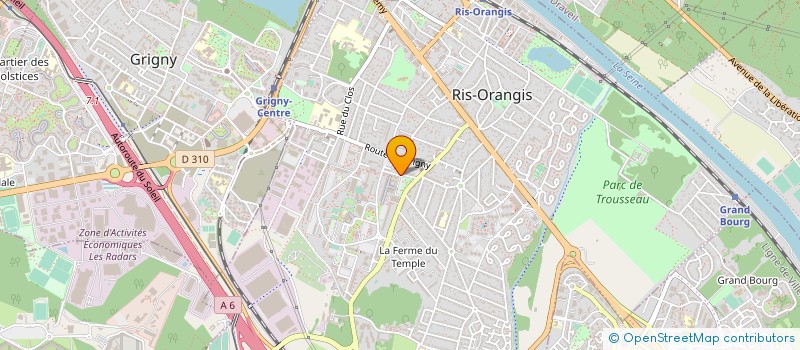localisation de l'entreprise LES LIBELLULES à RIS-ORANGIS