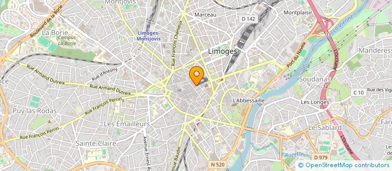 localisation de l'entreprise LES LIBELLULES à LIMOGES