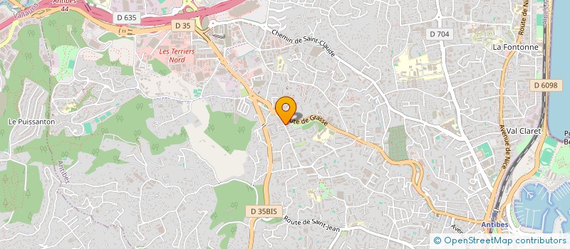 localisation de l'entreprise LES LIBELLULES à ANTIBES