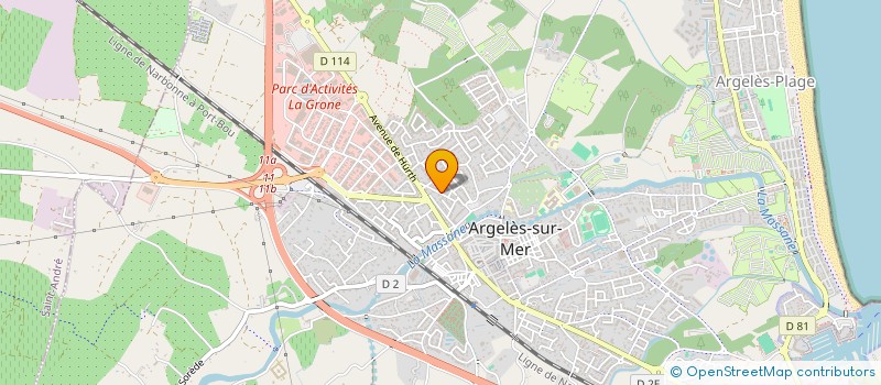 localisation de l'entreprise LES LIBELLULES à ARGELES-SUR-MER