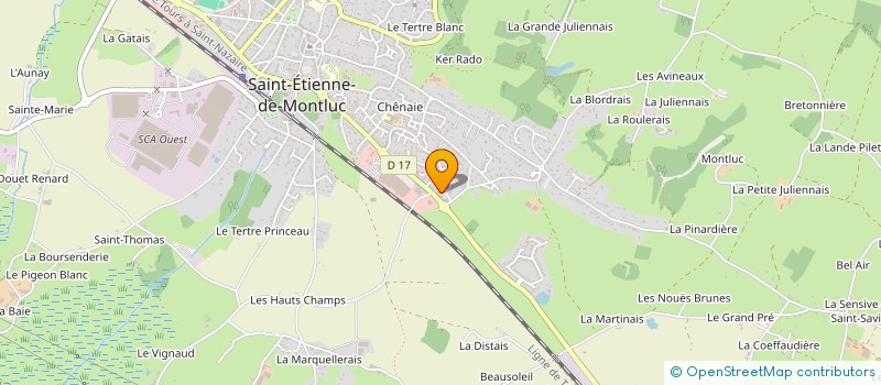 localisation de l'entreprise LES LIBELLULES à SAINT-ETIENNE-DE-MONTLUC