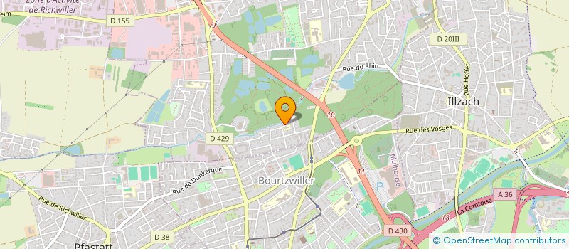 localisation de l'entreprise LES LIBELLULES A 4L  KINGERSHEIM