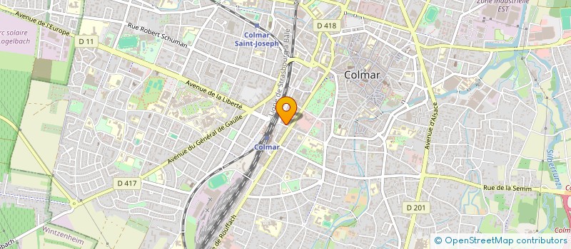 localisation de l'entreprise LES LIBERATEURS  COLMAR