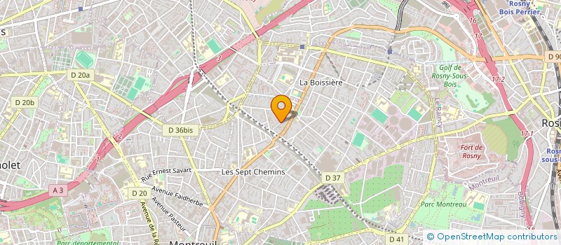 localisation de l'entreprise LES LIBRAIRES à MONTREUIL
