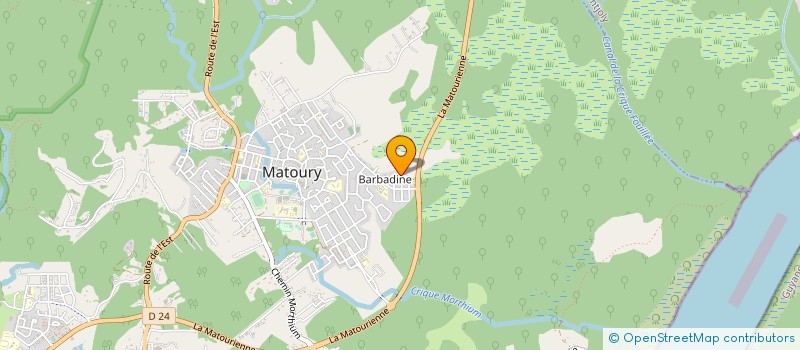 localisation de l'entreprise LES LICORNES  MATOURY