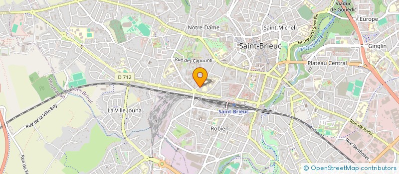 localisation de l'entreprise LES LICORNES FOOTBALL AMERICAIN à SAINT-BRIEUC