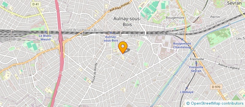 localisation de l'entreprise LES LIENS D'OR à AULNAY-SOUS-BOIS