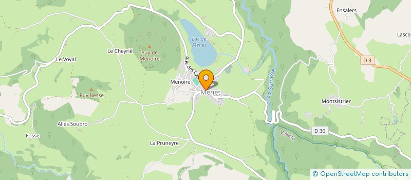 localisation de l'entreprise LES LIENS QUI LIBERENT à MENET