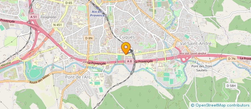 localisation de l'entreprise LES LIERRES  AIX-EN-PROVENCE