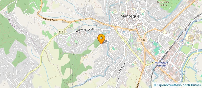 localisation de l'entreprise LES LIERRES à MANOSQUE