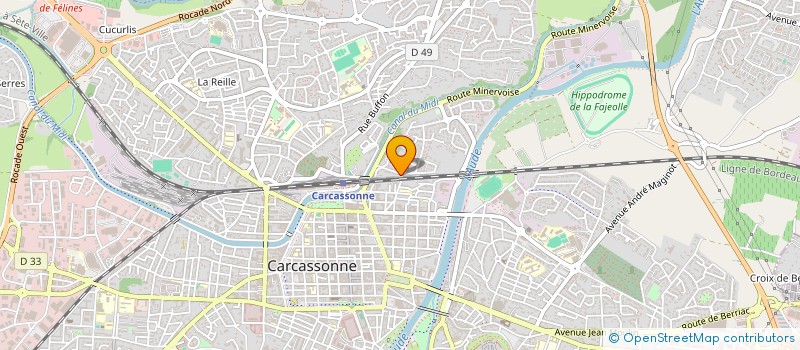 localisation de l'entreprise LES LIEUX DE BILLIE à CARCASSONNE