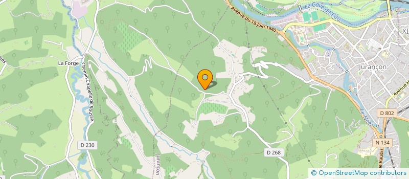 localisation de l'entreprise LES LILAS à JURANCON