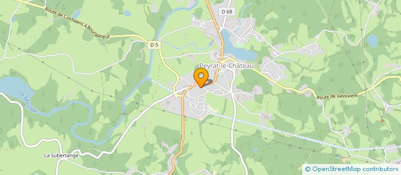 localisation de l'entreprise LES LILAS  PEYRAT-LE-CHATEAU