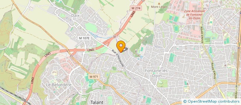 localisation de l'entreprise LES LILAS  FONTAINE-LES-DIJON