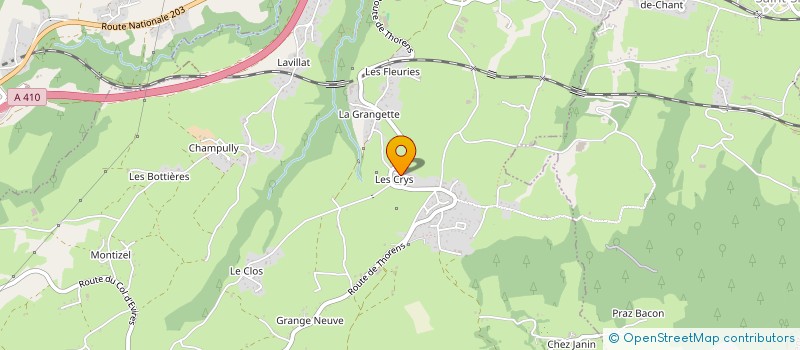 localisation de l'entreprise LES LILAS  LA ROCHE-SUR-FORON