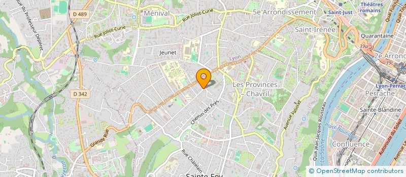 localisation de l'entreprise LES LILAS  SAINTE-FOY-LES-LYON