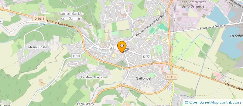 localisation de l'entreprise LES LILAS  GAILLON