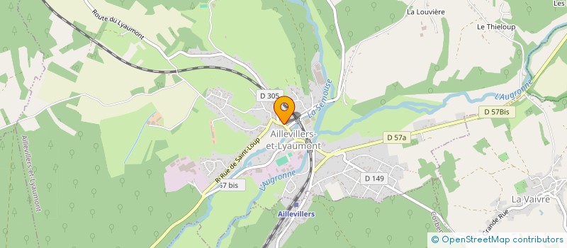 localisation de l'entreprise LES LILAS  AILLEVILLERS-ET-LYAUMONT