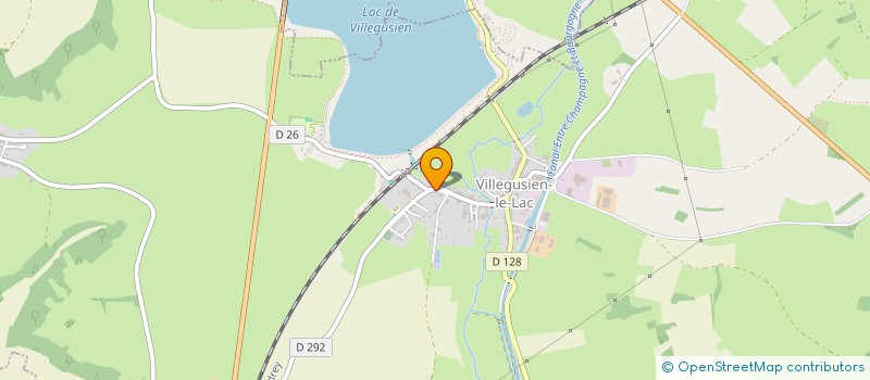 localisation de l'entreprise LES LILAS à VILLEGUSIEN-LE-LAC