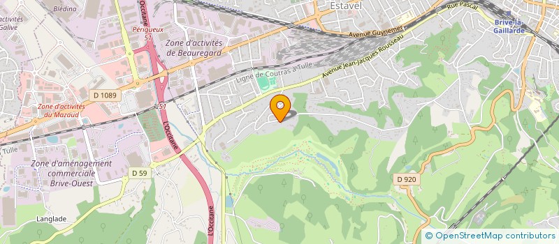 localisation de l'entreprise LES LILAS  BRIVE-LA-GAILLARDE