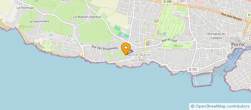 localisation de l'entreprise LES LILAS à PORNIC