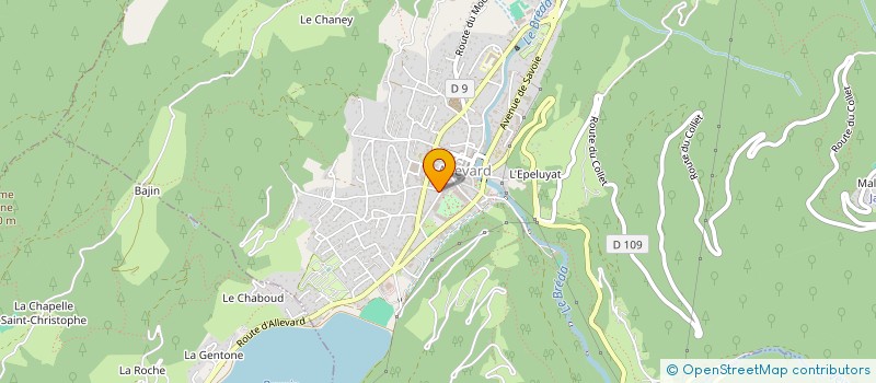 localisation de l'entreprise LES LILAS  ALLEVARD