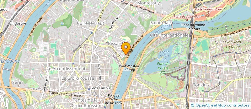 localisation de l'entreprise LES LILAS  CALUIRE-ET-CUIRE