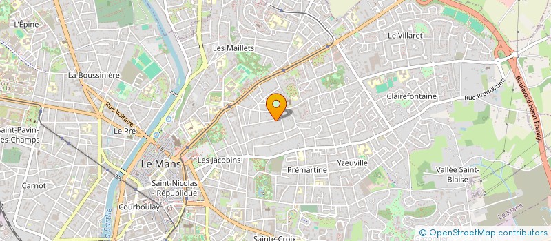 localisation de l'entreprise LES LILAS  LE MANS