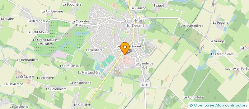 localisation de l'entreprise LES LILAS  SAINT-MARS-DU-DESERT