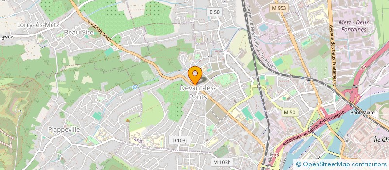 localisation de l'entreprise LES LILAS  METZ