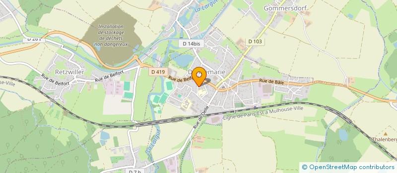 localisation de l'entreprise LES LILAS  BALLERSDORF