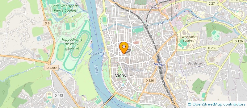 localisation de l'entreprise LES LILAS à VICHY