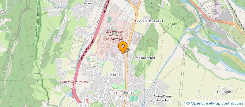 localisation de l'entreprise LES LILAS BLANCS à VARCES-ALLIERES-ET-RISSET