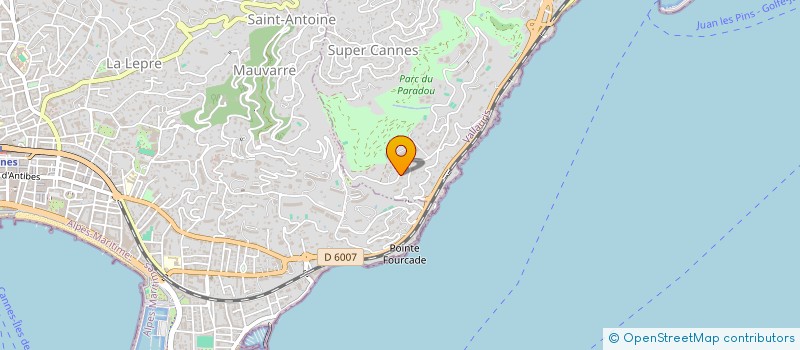 localisation de l'entreprise LES LILAS DE CANNES à VALLAURIS