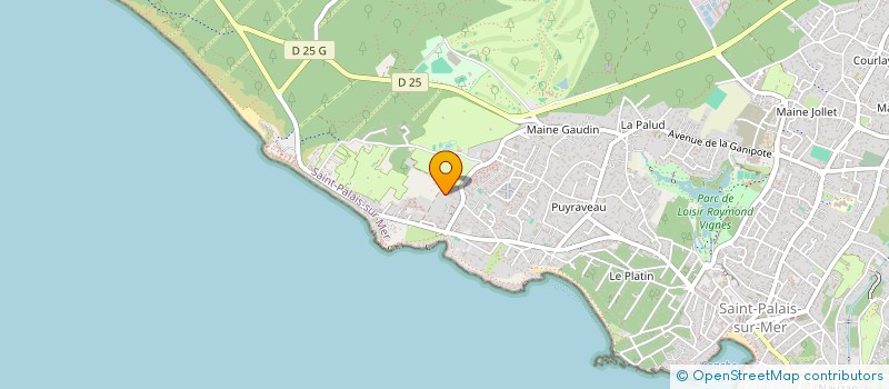 localisation de l'entreprise LES LILAS DE LA MER  SAINT-PALAIS-SUR-MER