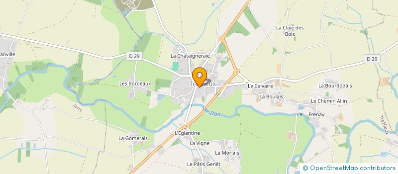 localisation de l'entreprise LES LILAS DE TREFFIEUX  TREFFIEUX