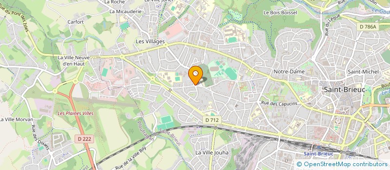 localisation de l'entreprise LES LILAS - LAN KERELLEC  SAINT-BRIEUC