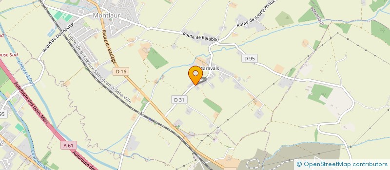 localisation de l'entreprise LES LILLAS  MONTLAUR