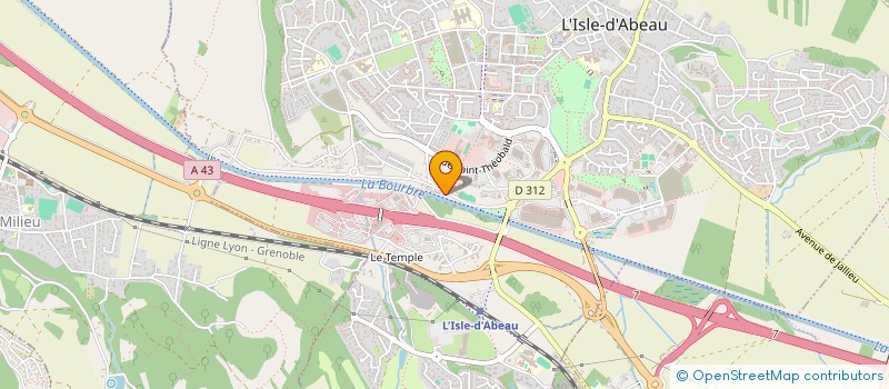 localisation de l'entreprise LES LILOTS  L'ISLE-D'ABEAU